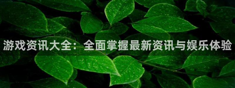 鼎点娱乐2首页登录：游戏资讯大全：全面掌握最新资讯与娱乐体验